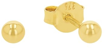 Amor Single Ohrstecker Damen Ohrschmuck, 0,3 cm, Gold, Kommt in Schmuck Geschenk Box,