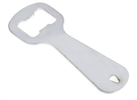 CABLEPELADO Abridor cerveza, Abridor de botellas, Abrebotellas, Quita chapas, Destapador de botellas, Acero inoxidable, 11 cm, Apto para abrir botellines