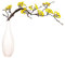 LEMCC Künstliche Kirschblütenzweig, 87 cm hoch, künstliche gelbe Kirschblumen mit langen Zweigstielen für Garten, Zuhause, Hochzeit, Party, Dekoration, Vase nicht im Lieferumfang enthalten