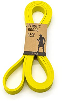 YY Vertical Elastic Bands Yellow 25 kg – Gummibänder zum Aufwärmen und Stärkung der Muskulatur