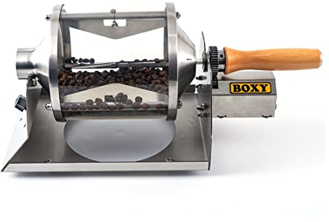 Kaffeeröster Maschine Automatisch, Gas-Kaffeebohnenröstmaschine Kaffeebohnenbäcker, Edelstahlröster für den Heim- oder Cafégebrauch – Gasbrenner erforderlich (Color : Quartz Glass)