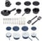FINGERINSPIRE 30 pentole in Miniatura per casa delle Bambole e padelle in Metallo miniaturizzato per Piano Cottura Mini pentole da Cucina Accessori per Decorazione della casa delle Bambole Forniture