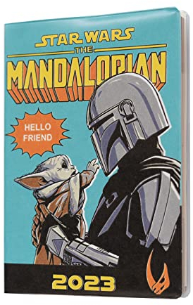 Grupo Erik Terminkalender 2023 - Star Wars The Mandalorian Grogu Wochenplaner A6 Format - Taschenkalender 2023 - Personal Organizer auf Englisch - Star Wars Fanartikel - FSC-zertifiziert