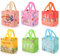 6Pack Easter Gift Bags Reusable Tote Bag With Handle,Bunny Easter Egg Non-Woven Bags Foldable Water Resistant Treat Bags for Easter Party Supplies (Multi 6pack)