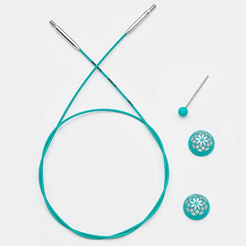 KnitPro - KnitPro The Mindful Collection Edelstahl Blau Fest Austauschbar Kabel für 50cm Nadel - 1 Setzen