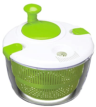 TOPROAD Salatschleuder, 5 l Gemüsewaschmaschine, Abtropfsieb mit Schüssel und Sieb, Mehrzweck-Salatschleuder, Obstreiniger, Nudel- und Pommes-Spinner (G1)
