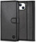 Handyhülle für iPhone 13 Hülle Premium PU Lederhülle iPhone 13 Case Klapphülle Brieftasche Stoßfest Cover [Kartenfach] [Ständer] [Magnetic] Handytasche Schutzhülle für iPhone 13 (6,1) - Schwarz
