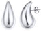 FOCALOOK Tropfen Ohrringe Dicke Creolen Edelstahl Damen Ohrstecker Dupes Ohrringe Chunky Hoop Earrings Statement Ohrringe Schmuck