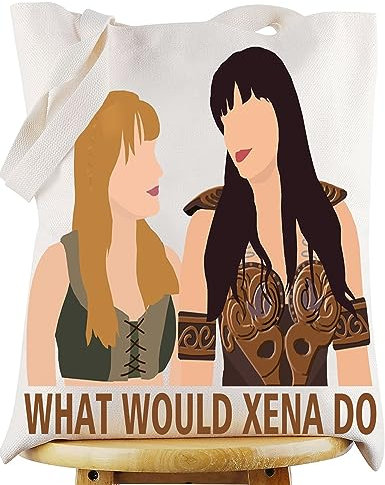 WZMPA Xena Kosmetiktasche Gabrielle Fans Geschenk What Would Xena Do Makeup Zipper Pouch Bag Xena Merchandise, XENA DO Tragetasche, Kosmetiktasche