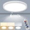 LEZOE Dimmbar LED Deckenleuchte mit Bewegungsmelder, 18W 1800LM Radar LED Deckenlampe Dimmbar, 3000K/4500K/6500K IP54 Sensorlampe Für Badezimmer, Garage, Treppen, Keller, Flur, Balkon, Diele 22CM