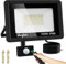 shirylzee Security Lights Outdoor Motion Sensor, 100W PIR Security Light with Remote Control, 9000LM IP66 Waterproof Motion Sensor Flood Light for Garden,Yard, Garage and More