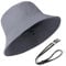 TAGVO XXL Fischerhut für Damen Herren, UPF50+ Reversibel Bucket Hats für Großen Kopf, Beidseitigen UV-Schutz Baumwolle Sonnenhut mit Breiter Krempe