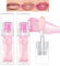 Mrettick 3PCS Lip Liner, Peel Off Lip Liner Tattoo, Peel Off Lippenstift, lang anhaltender Lippenfleck Peel Off, 3Packs Hydrating Lip Oil Temperature Color Changing Lip Oil Plumping Lip Gloss (#3, M)