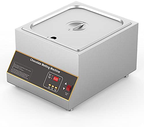 sjdoPulse Commercial Chocolate Tempering Machine Air Heating Chocolate Melter Pots Digital Control Food Warmer 1/2/4 Tanks 10L Capacity 0℉~185℉ Temperature Control