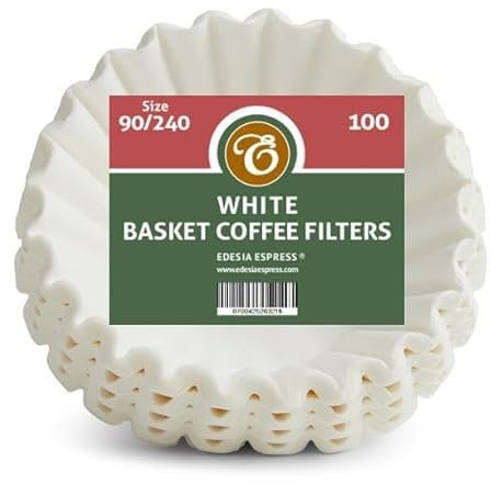 100 x 3 Pint White Commercial Coffee Filter Papers by EDESIA ESPRESS