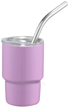 SPONGL Coffee Mug, Stainless Steel Double Walled Insulated Travel Mug with Straw and Lid, Portable Coffee Cup, Drinkware