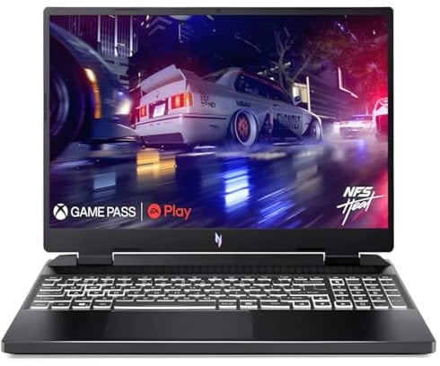 acer Nitro 16 AN16-41-R8XU 16 Gaming Laptop | Quad HD 165Hz ISP Display | AMD Ryzen 7-7840HS up to 5.1 GHz | 16GB DDR5-5600MHz RAM | 1TB PCIe SSD | Nvidia Geforce RTX 4060 8GB GDDR6