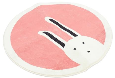HOLIDYOYO Cartoon-Teppich kinderteppich bodenmatte kinderspielmatte rutschschutz Teppich Babyteppich Spielzimmer Spielbereich Teppich Runder Teppich für Kinderzimmer Polyester
