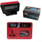 Inverter di potenza intelligente batteria al litio inverter 220 V con ricarica USB per DCB200, display corrente avanzata e potenza affidabile (rosso)