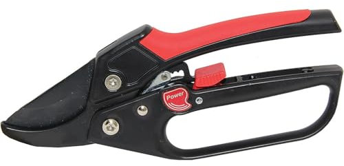 AMK® Wilkinson Sword Ratchet Pruners Heavy Duty Aluminium Secateurs with Anvil Action for Easy Pruning Effortless Garden Shears Branch Cutter for Tough Dead Wood 22mm