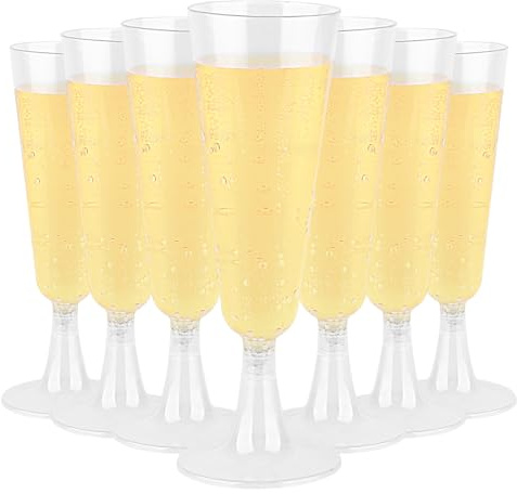 Yzpklhw 20 bicchieri da spumante in plastica dura, per champagne e champagne