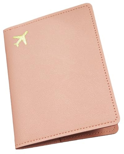 ELNX Porta Passaporto | Custodia Passaporto in Pelle PU | Portafoglio da Viaggio per Carte d'imbarco, Documenti, Denaro e Carte di Credito, Accessori da Viaggio per Donna (Rosa)