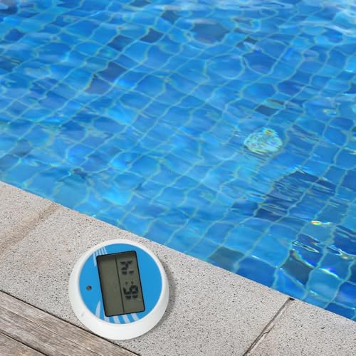Honseadek Schwimmendes Wasserthermometer, Winter, für wasserdichte Bäder, Messgerät, Timer, Eisschwimmen, mit elektronischem Plus, Postworkout Recove