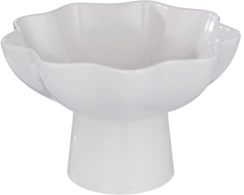 BUTLERS Dekoschale ø 23 cm Steinzeug - LOUISE - | Obstkorb für Obst, Brot & Gebäck - Dekoteller für Schlüssel, Münzen & Schmuck - Gewellte Form