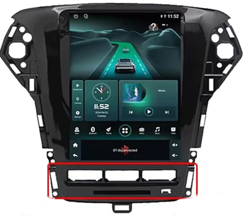 2 DIN Radio para Ford Mondeo MK4 2011-2013 9 Inches Android 15 Android Auto FM Am Bluetooth USB para, 4 Core 2G+64G