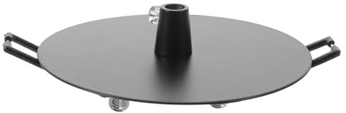 Plaque de Recouvrement Ronde pour Plafonnier Encastré en Métal Noir | Montage Rapide, Compatibilité, Support Stable, Remplacement Facile, pour Bases de Spots LED et Rénovations