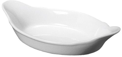 Genware Royal Oval Eared Dishes 28cm - Pack of 4 | White Dishes, Porcelain Dishes | Commercial Quality Tableware by Royal
