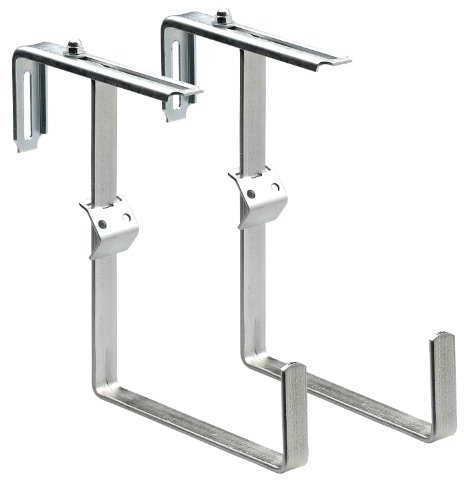 Alba Krapf Blumenkastenhalter Satz verz. Blumenkasten-Halter (VKR-1V), Silber