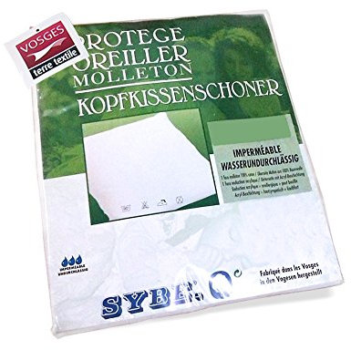 Linnea Housse de Protection d'oreiller imperméable Antony Blanc 65x65 cm