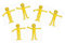x Yellow Stretchy Smiley Men / Man Party Bag Filler by ADL Wholesale