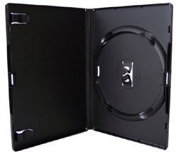 100 X Black Single Amaray DVD/CD/BLU RAY Case