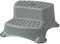 Hocker Trittschemel Tritthocker zweistufig bis 120 kg grau
