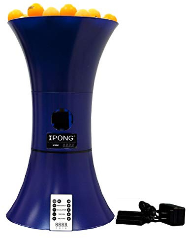 iPong V300 Table Tennis Training Robot - Serves 40mm Regulation Ping Pong Balls Automatically - Play Solo w/o Playback Mode on your Ping Pong Table - Various Models Available, Size 19 , Blue