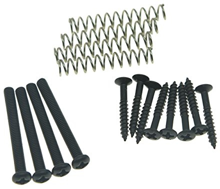 Filettatura metrica Humbucker Pickup Altezza Viti Humbucker Pickup Anello Pickup Surround Frame Viti di montaggio Molle per Epiphone SG Import Pickups Nero