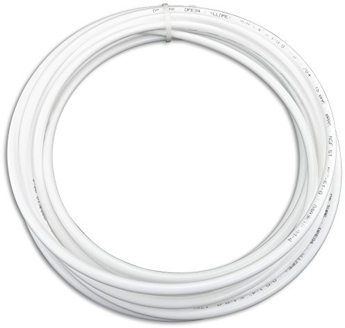 FILTROTECH Wasserschlauch 1/4 Zoll (6,35 mm) LLDPE, 20 Meter | Lebensmittelechter LLDPE-Schlauch, weiß, bis 15 bar, WRAS- und NSF-geprüft, für Kühlschrank, Osmose und Aquarium