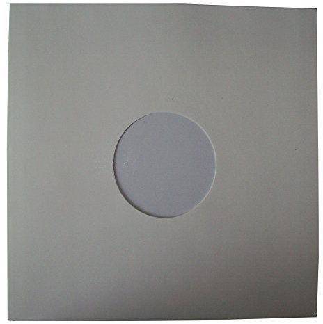 25 Quality Large Gloss Finish White Card 12 LP Record Vinyl Sleeves Covers Protectors with Large Centre Hole - Size 310 x 305mm - Scratch/Mark Protection - Protective Packaging