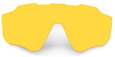 HKUCO Plus Transparent Yellow Polarized Replacement Lenses For Oakley Jawbreaker Sunglasses