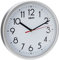 Unity Wanduhr, Hastings, Silent Sweep, Modern, Silber, 22 cm