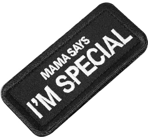 OneTigris Funny Morale Patch, “Mama Says I’m Special” Patch | Embroidered hook & loop design. Versatile morale patch for backpacks, jackets, helmets, hats & dog harnesses