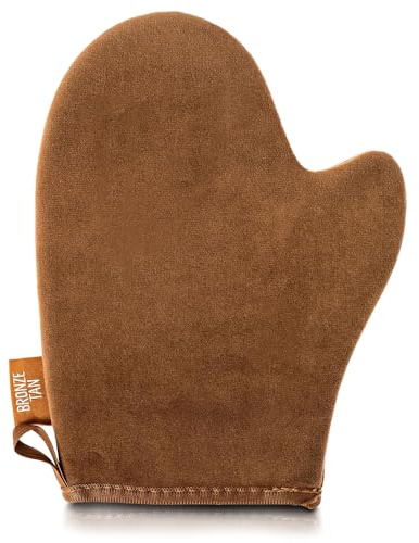 Self Tanning Mitt Applicator With Thumb – Ultra Soft Self Tanner Mitt for Applying Tanning Mousse or Lotion – Machine Washable & Reusable Sunless Tanning Glove for Streak-Free Tan