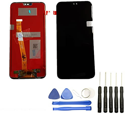 Visiodirect® Ecran Complet: Vitre Tactile + Ecran LCD Compatible avec Huawei P20 Lite Noir + Kit Outils