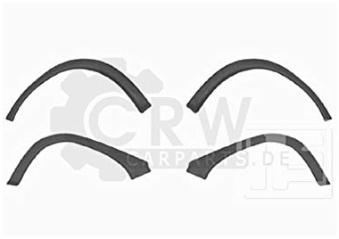 Verbreiterungssatz Kotflügel für Corsa B Bj. 03/93->>