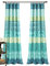 Lush Decor Böhmische gestreifte Fenstervorhänge, Paar, 132,1 x 213,4 cm (B x L), Blau und Grün, Bunte Lange Vorhänge, maximalistisches und Boho-Dekor, Boho-Vorhänge für Schlafzimmer, Wohnzimmer und