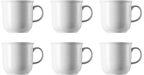 Thomas 11400-800001-15571 Trend Kaffeebecher 360 ml, Porzellan, weiß (6 Stück)