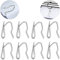 Metal Curtain Hooks Drapery Pin Hooks for Window Door and Shower Curtain 100 PACK（Sliver)