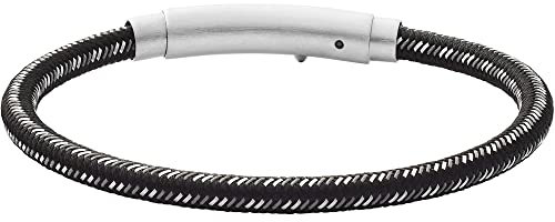 Skagen Herren-Edelstahlarmband PENDLER, Länge: 18,5 - 20,0 cm, Breite: 4,5 mm, Höhe: 4,5 mm mit Druckknopfverschluss